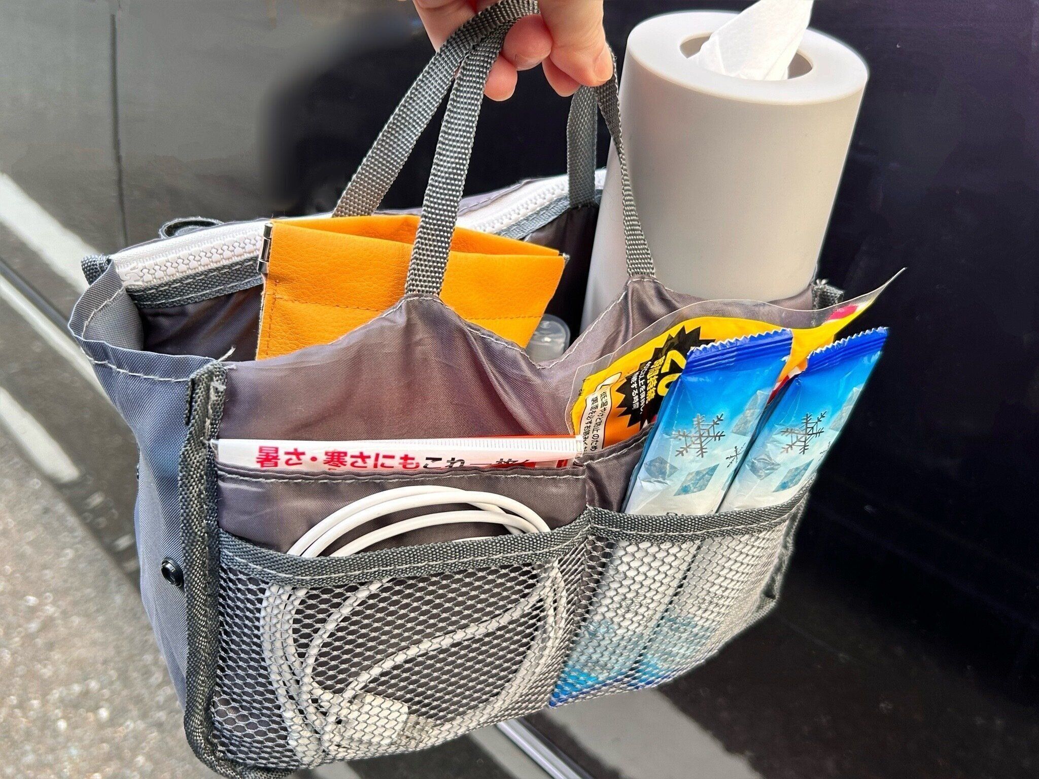 【防災】置きっぱなしは危険！車内の必需品を持ち運ぶのに便利なダイソー商品