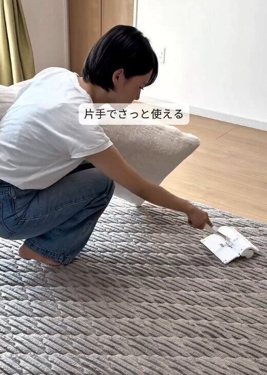 【ダイソー】ローラー付きで片手でさっと使える