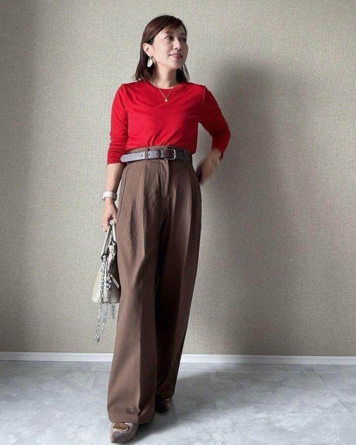 GU ソフトシアークルーネックT