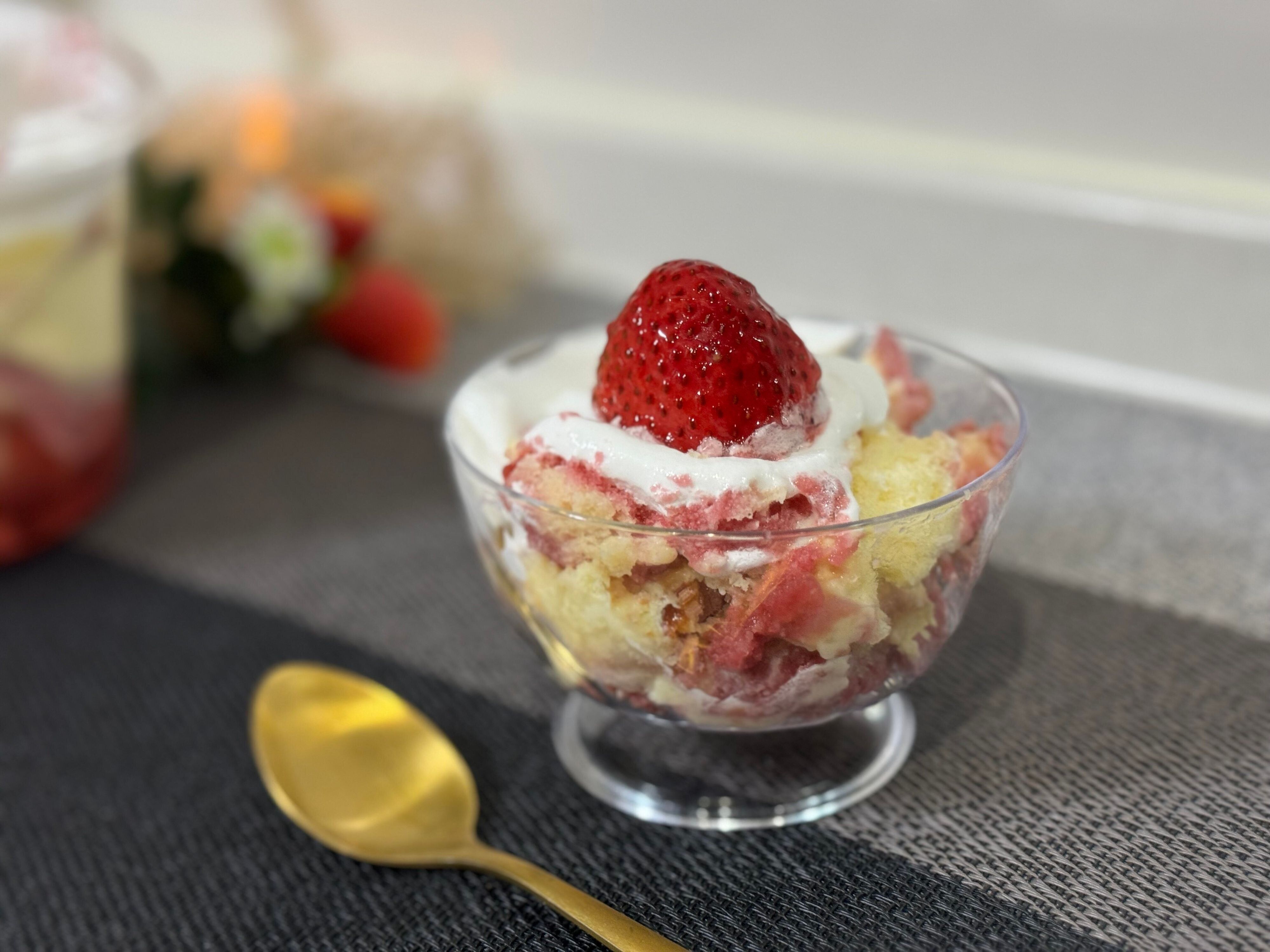 コストコ　ストロベリーズッパ　盛り付け