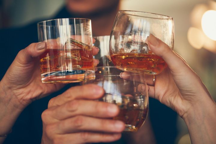 高級ウイスキーで乾杯