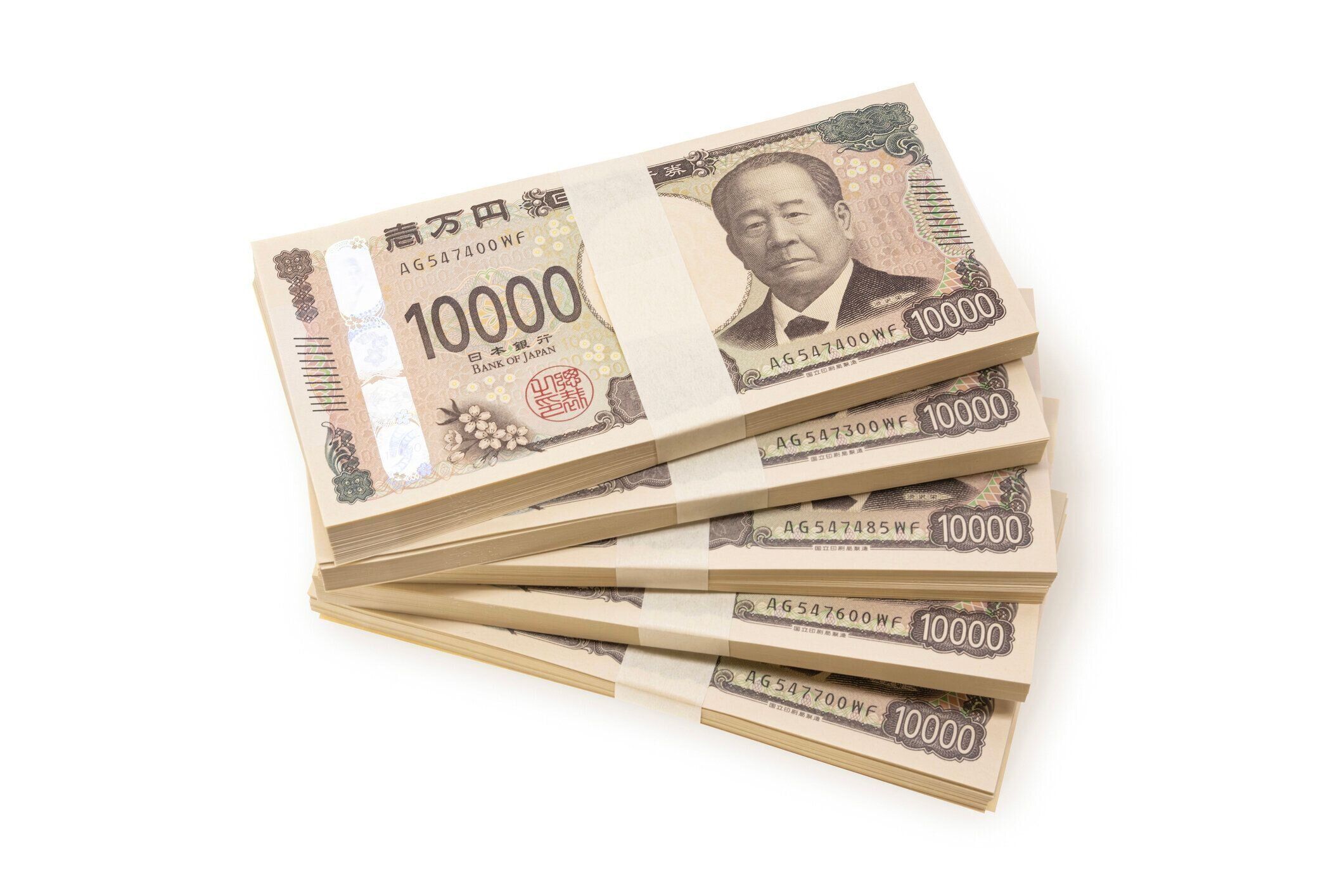 日本の新500万円紙幣のイメージ。