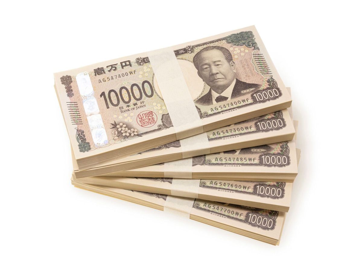 日本の新500万円紙幣のイメージ。
