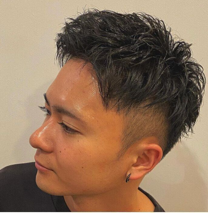 メンズ髪型パーマ 22最新 簡単にセットが決まる モテる流行のメンズパーマヘアカタログ サンキュ