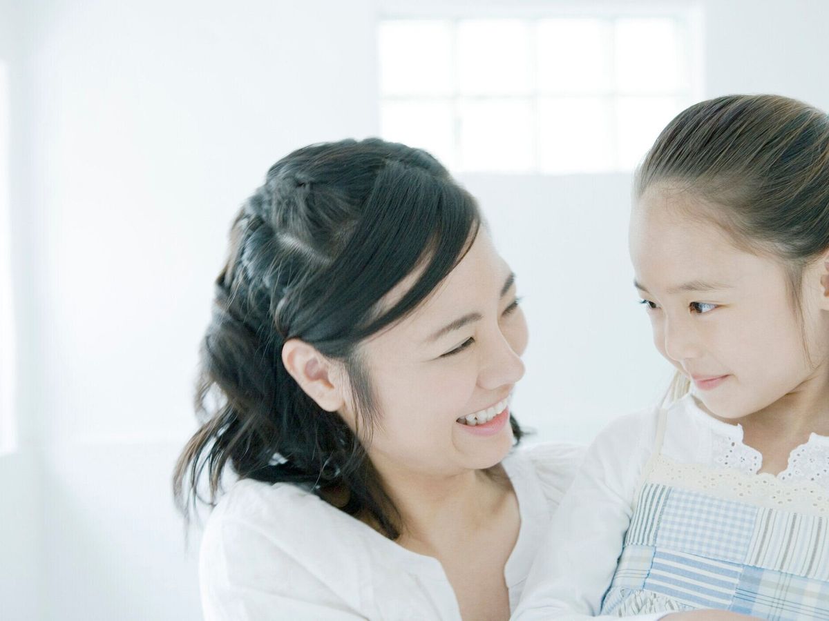 笑顔と母娘