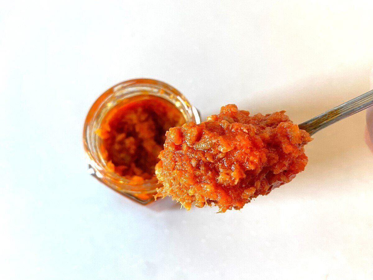 スプーンですくったところ