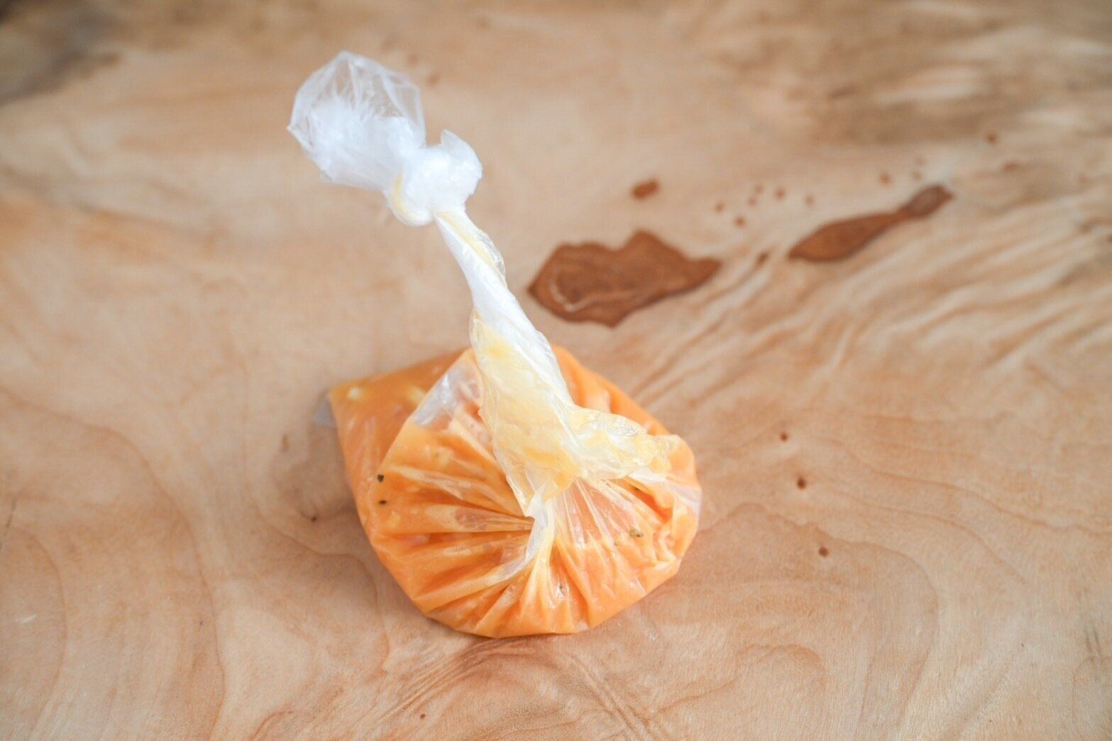 加熱前のオムレツ