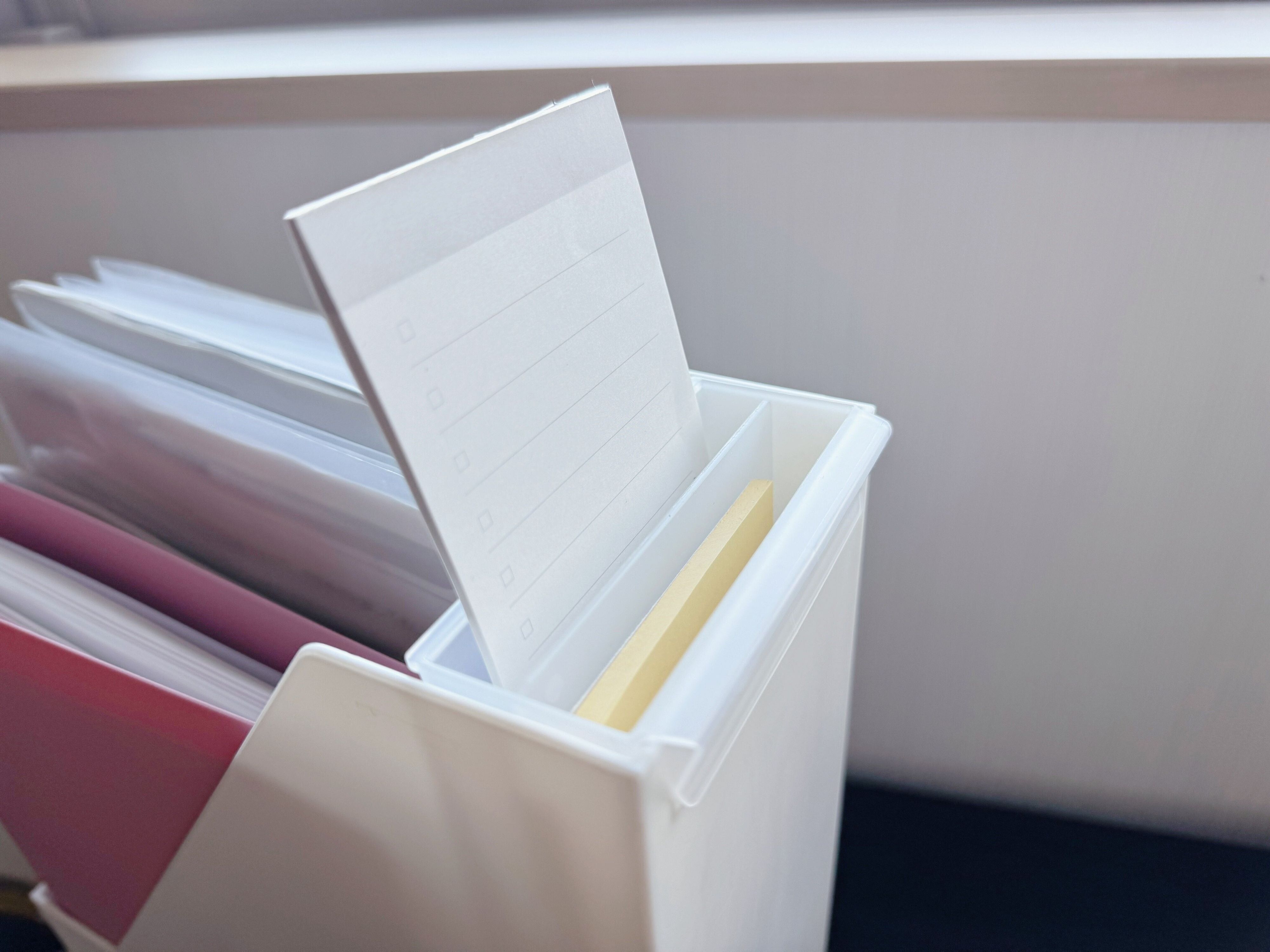 ファイルボックスにかけられる！ワイドポケット（110円)