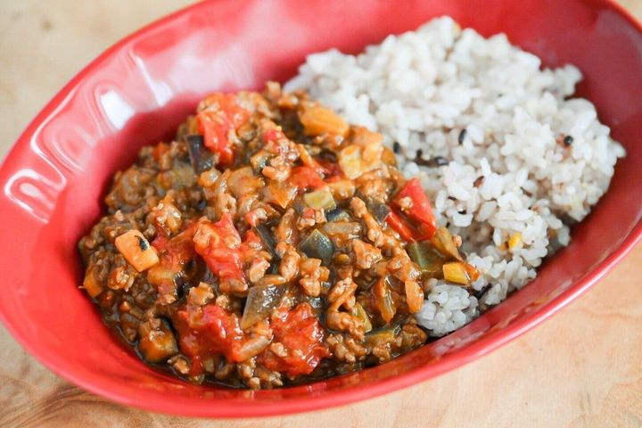 なすとトマトのカレー