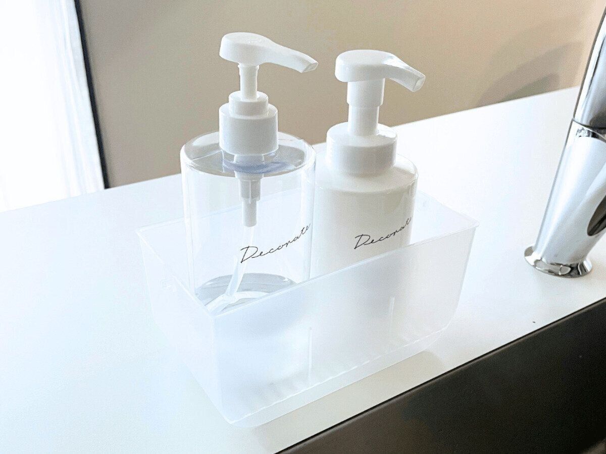 キッチンの洗剤入れ