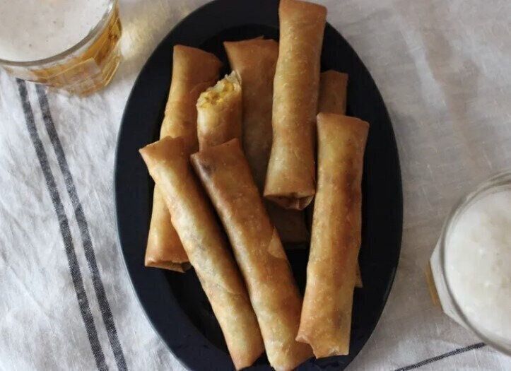 冷凍とうもろこし×じゃがいも×カレー春巻