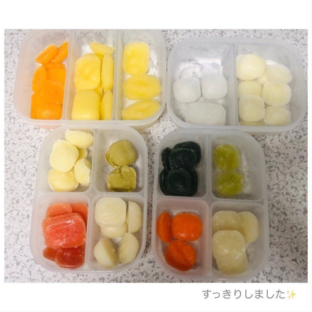 【セリア】小分けタイプのタッパーなら離乳食の保存に便利