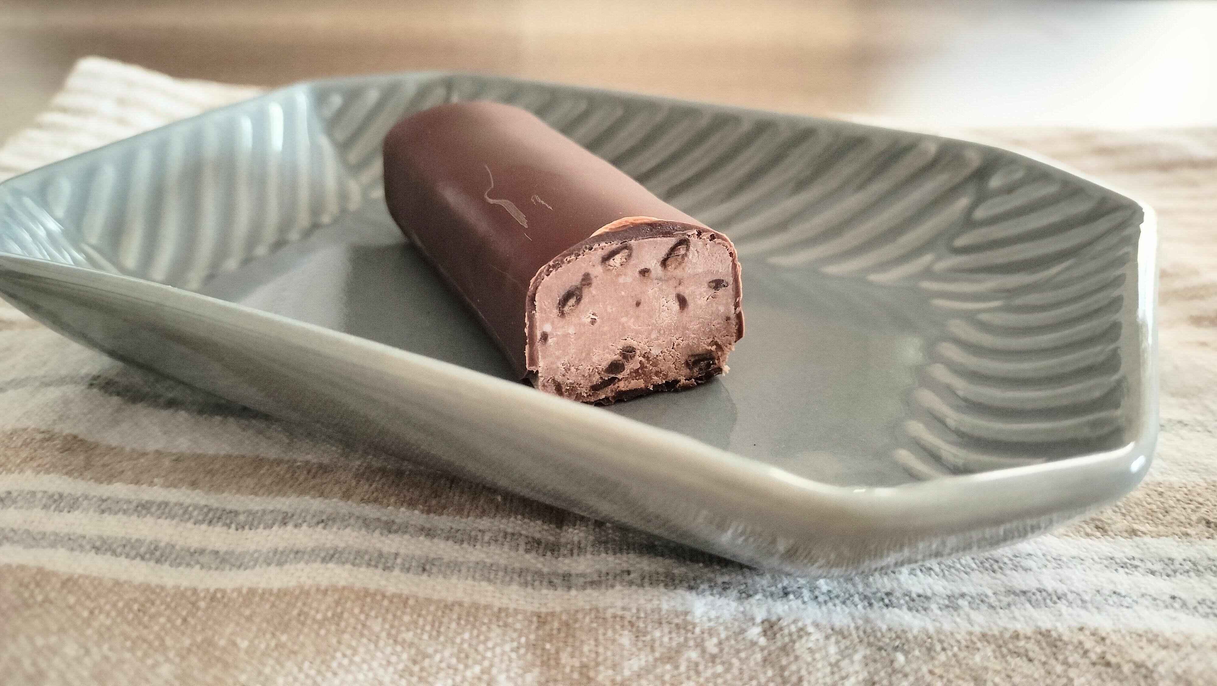 チョコチーズケーキチョコドロップの断面