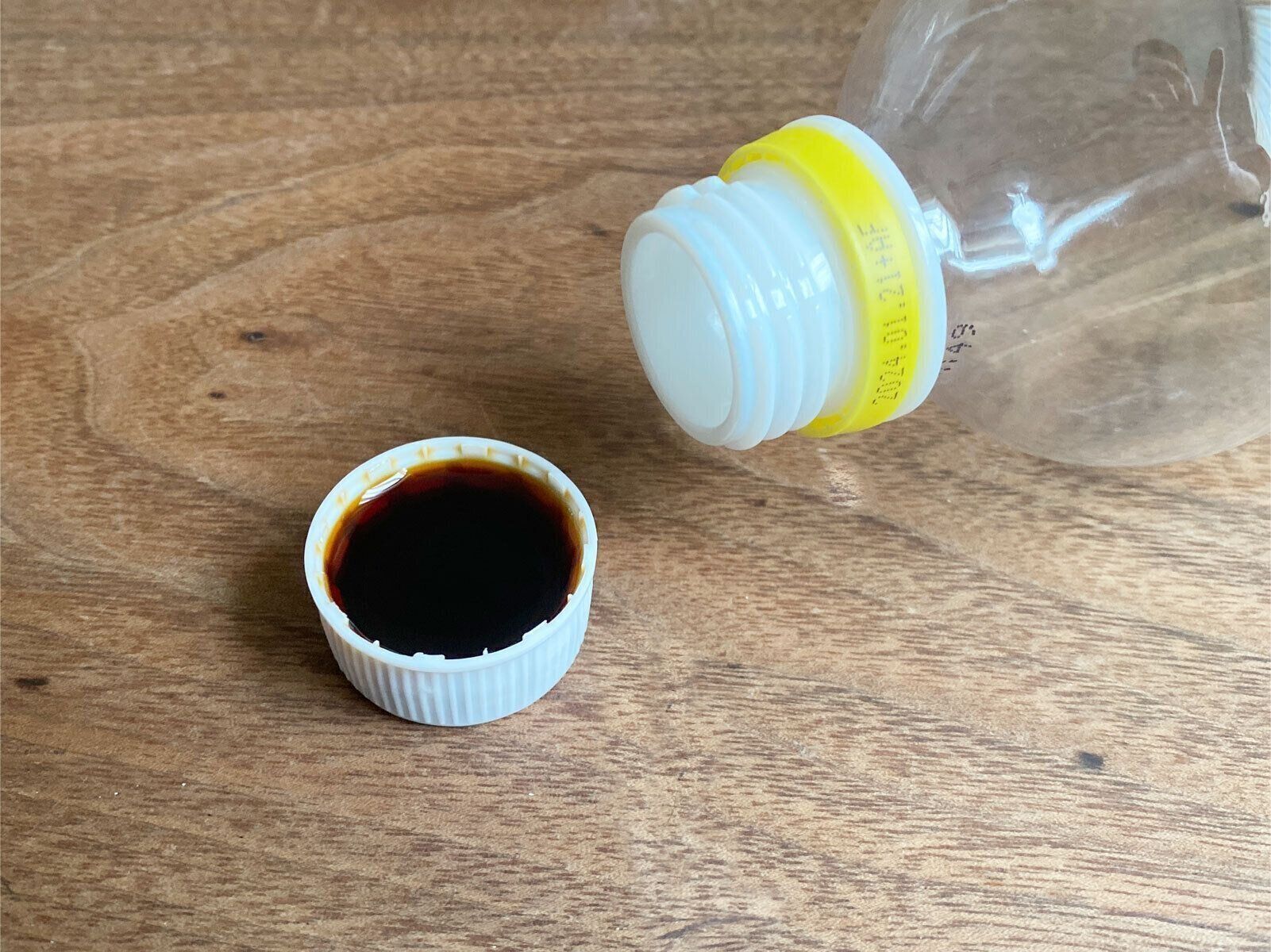 ペットボトルのフタ→計量スプーン、鱗取りに使える