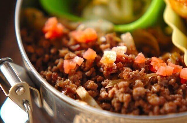  ゴボウ入りそぼろ丼