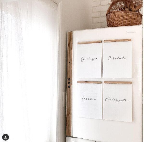 書類を冷蔵庫に貼る人必見！一工夫で生活感をかくす神アイデア