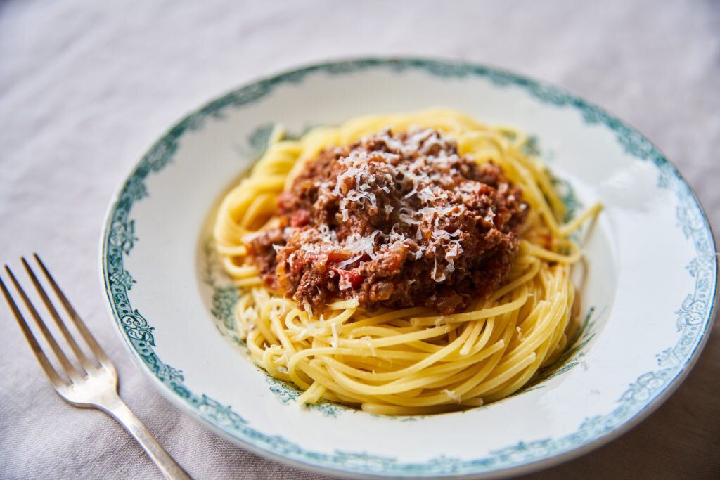 ミートソースパスタ