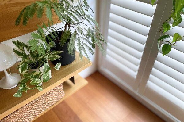 部屋の角に何もないすっきりした状態