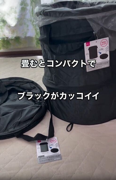 【ダイソー】畳むとコンパクトで積載にも困らない