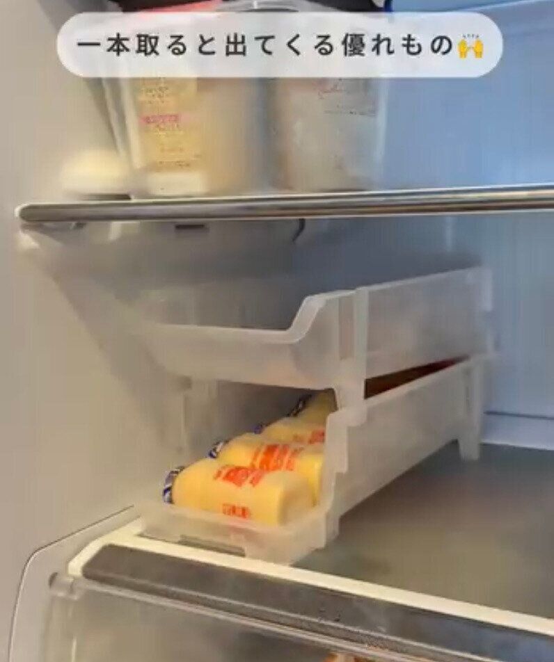 乳酸菌飲料の収納にピッタリ！「乳酸菌飲料ラック」