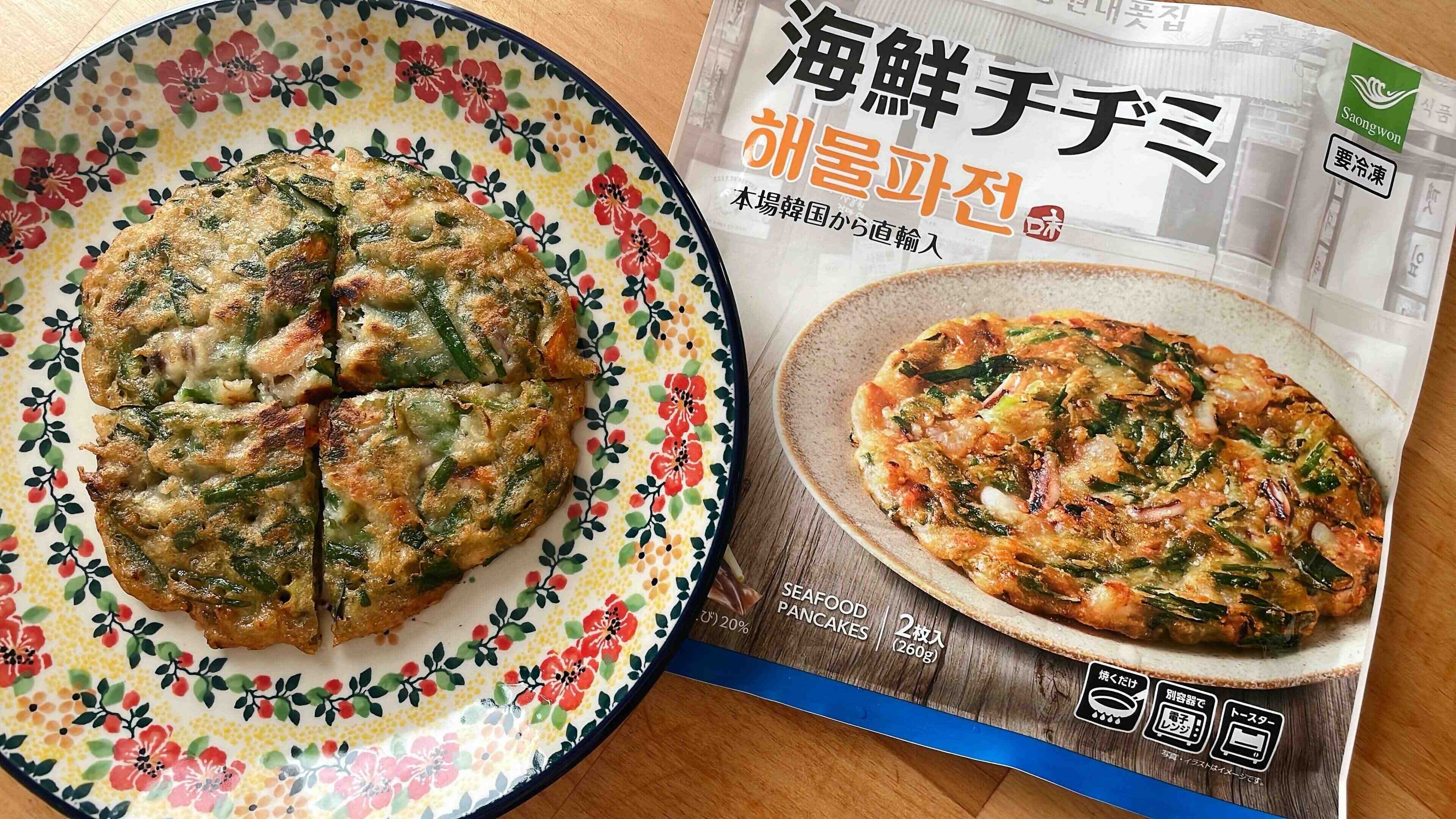 新商品、海鮮チヂミ