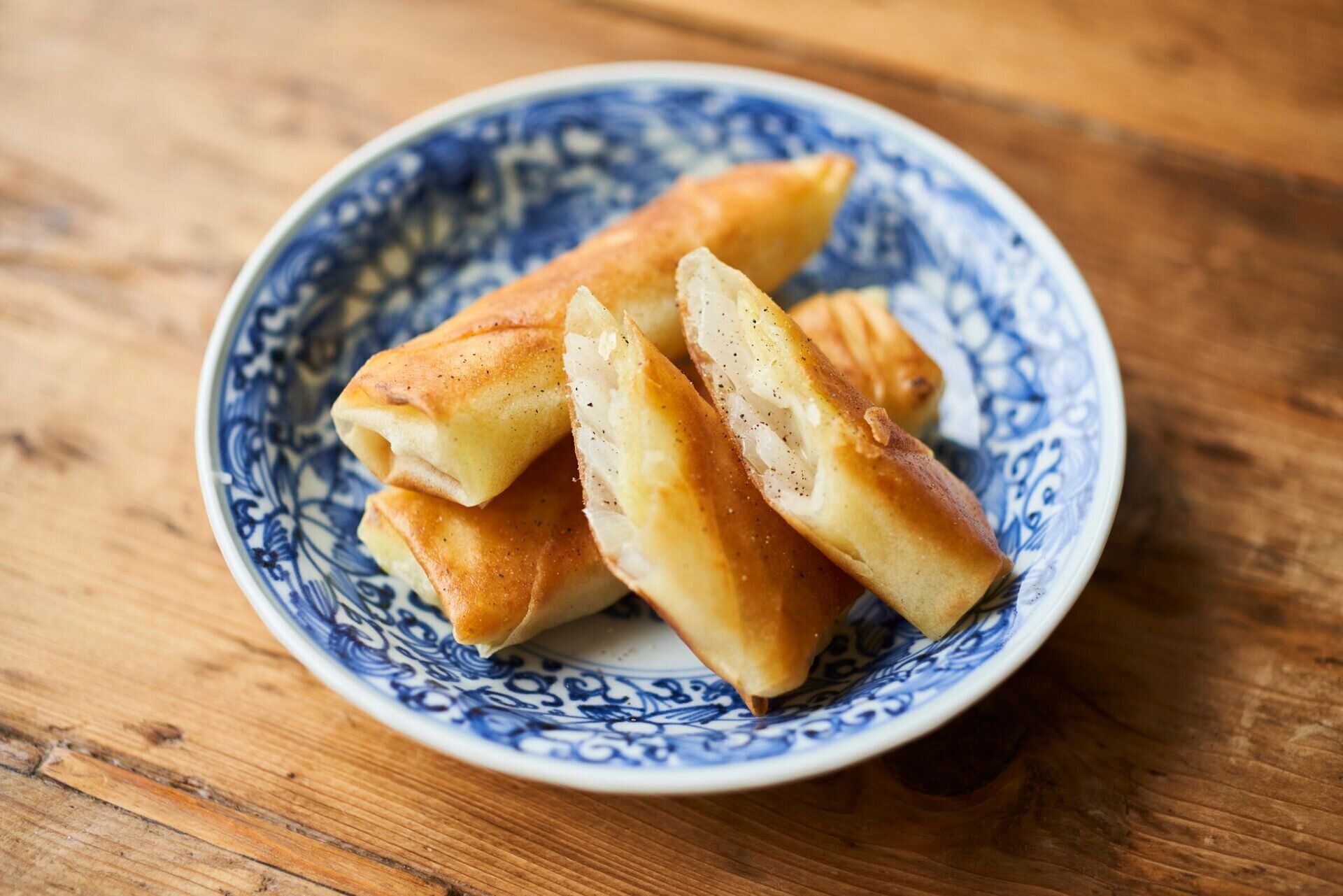 新玉ねぎの春巻き