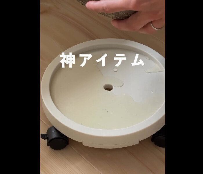 【3COINS】550円で安いっ！キャスタートレイ