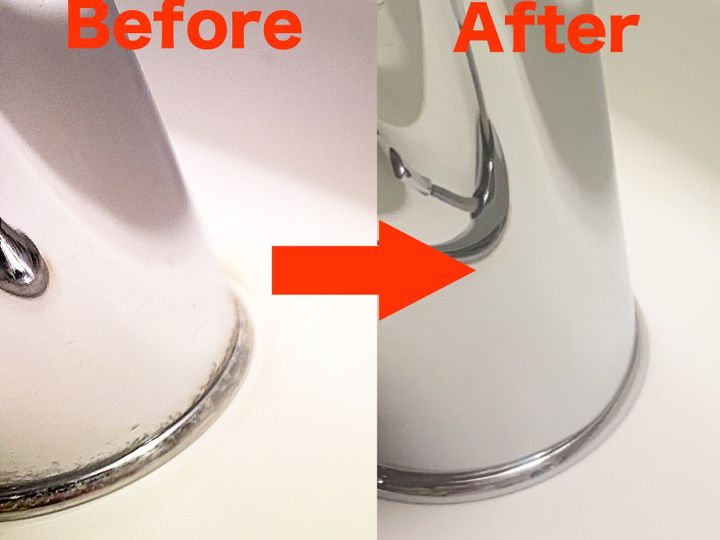 簡単にできる水垢落とし方をご紹介 専用洗剤でどこまで綺麗になるか試した結果 サンキュ 簡単にできる水垢落とし方をご紹介 専用洗剤でどこまで綺麗になるか試した結果 サンキュ