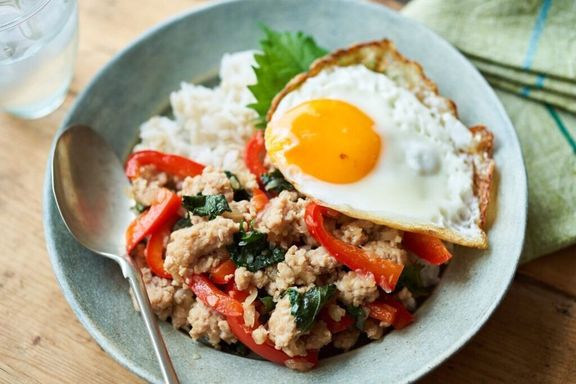 しそガパオライス(大葉ガパオライス)