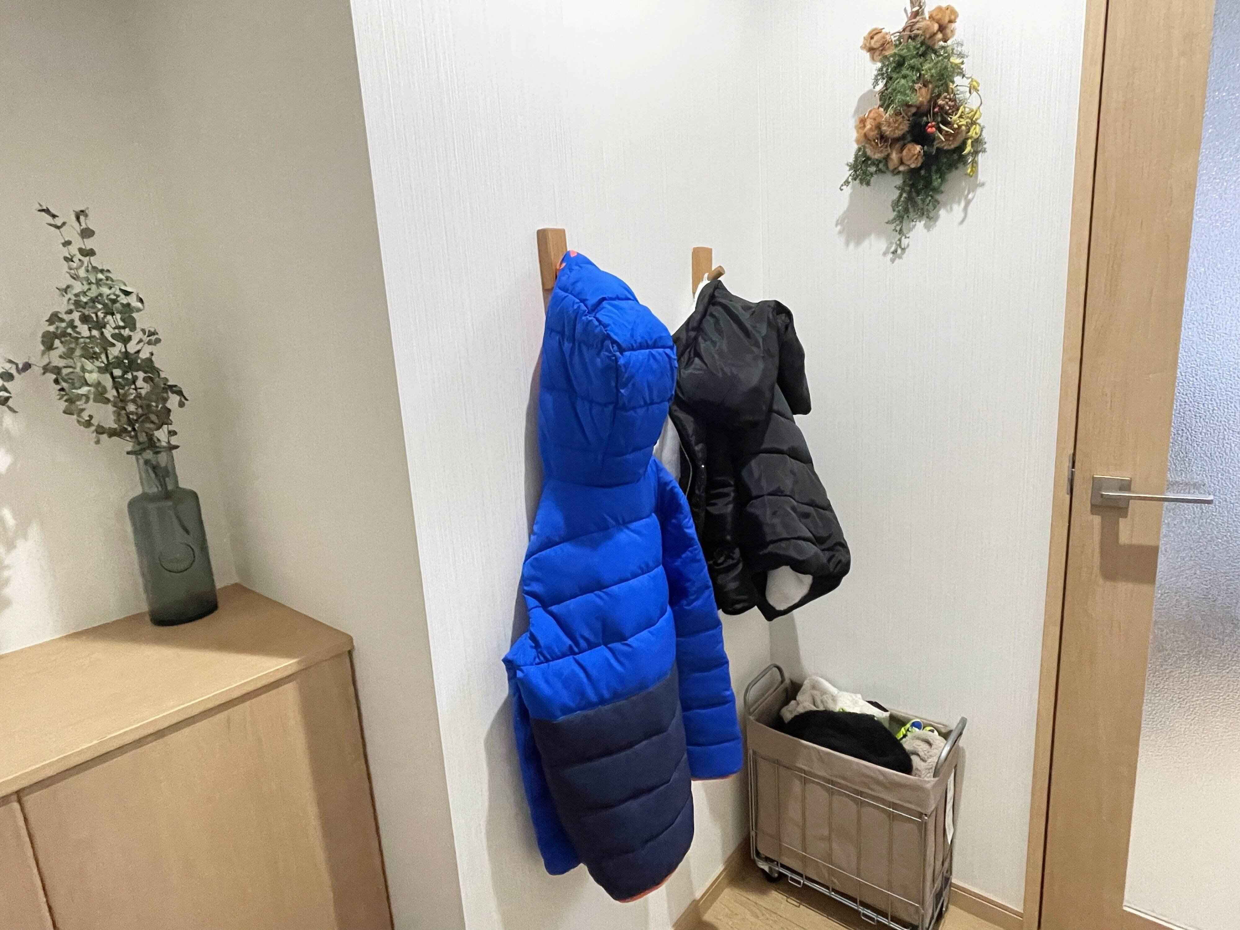 1．帰宅後1歩で片づくしくみ