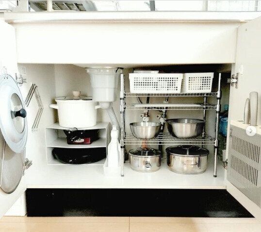 収納の達人に学ぶ キッチン シンク下収納 のアイデア実例 サンキュ