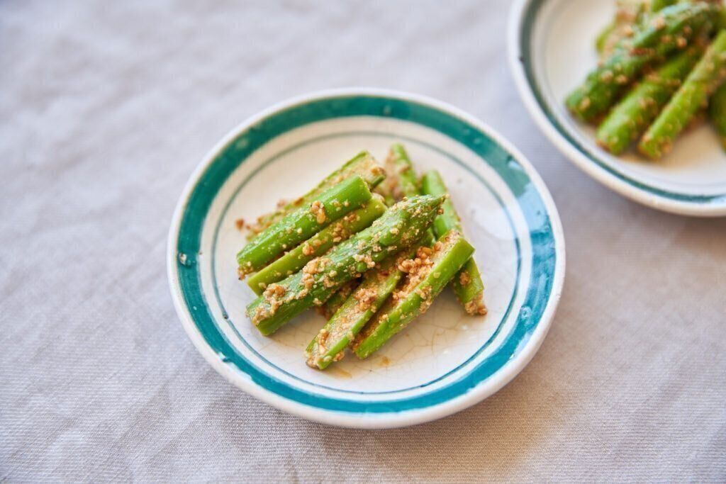 【｢カルピス｣レシピ】アスパラのさっぱりごま和え