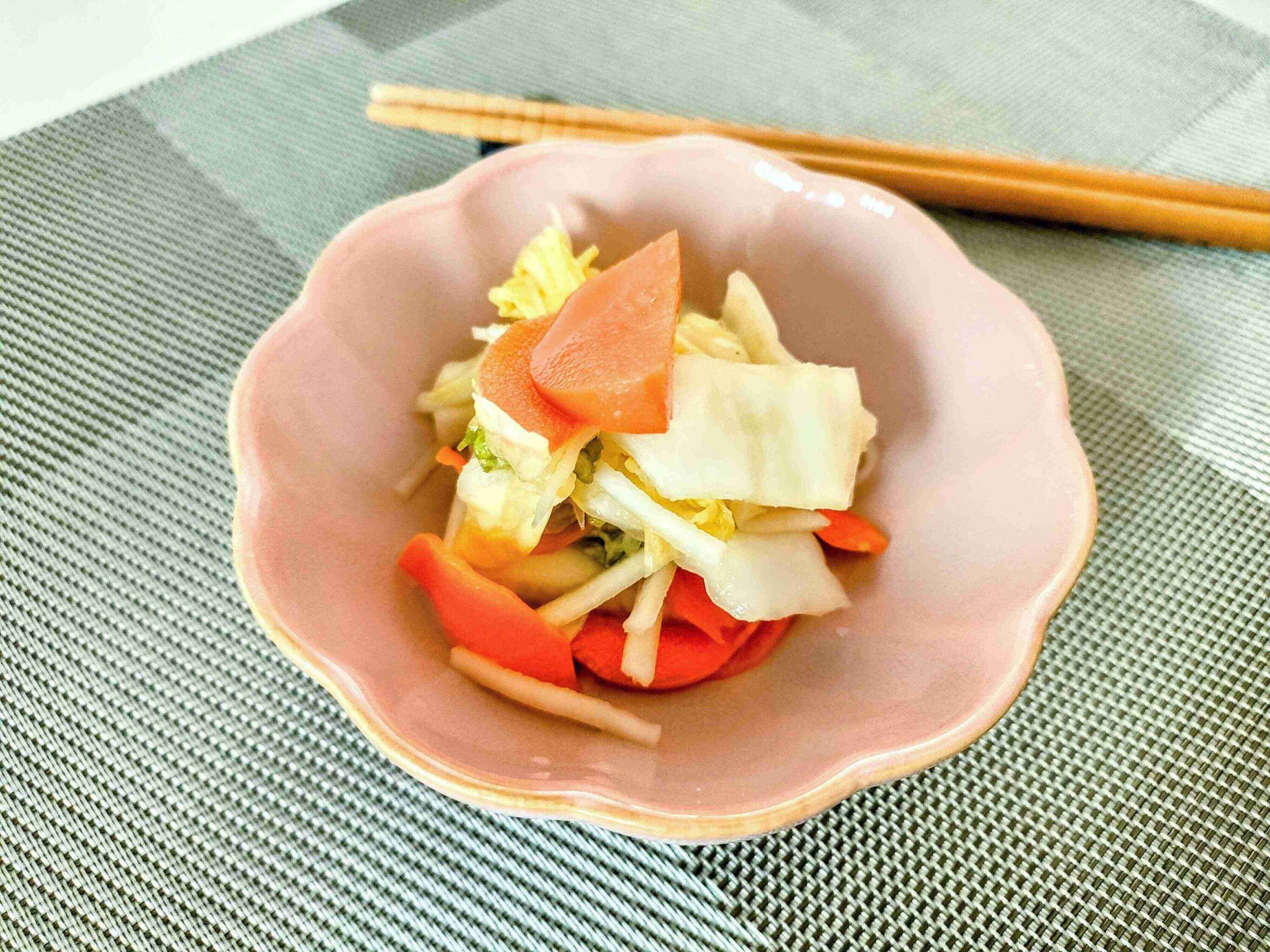 白菜と人参の水キムチ