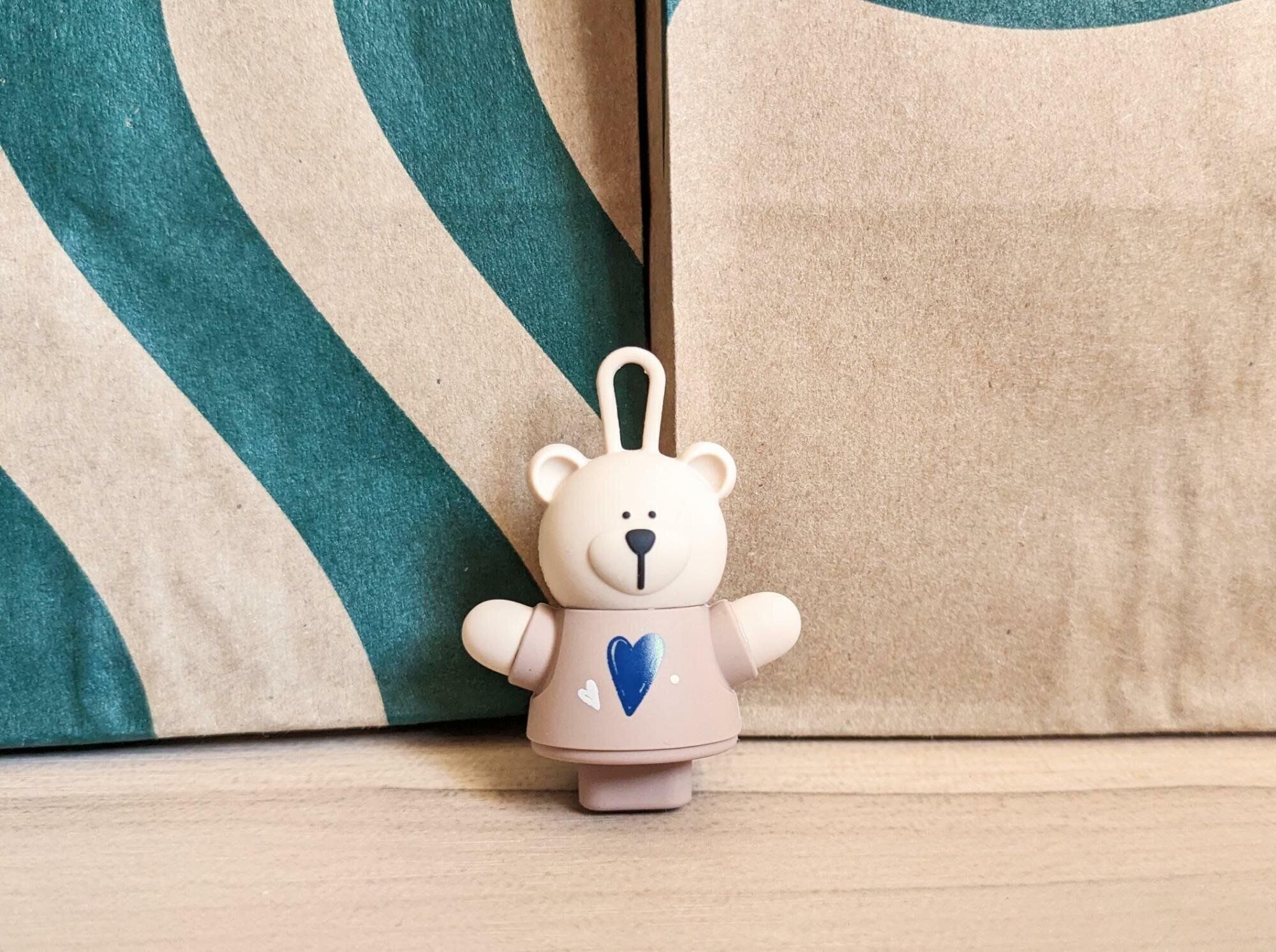 「バレンタイン2024リユーザブルカップ専用ドリンクホールキャップベアリスタ」