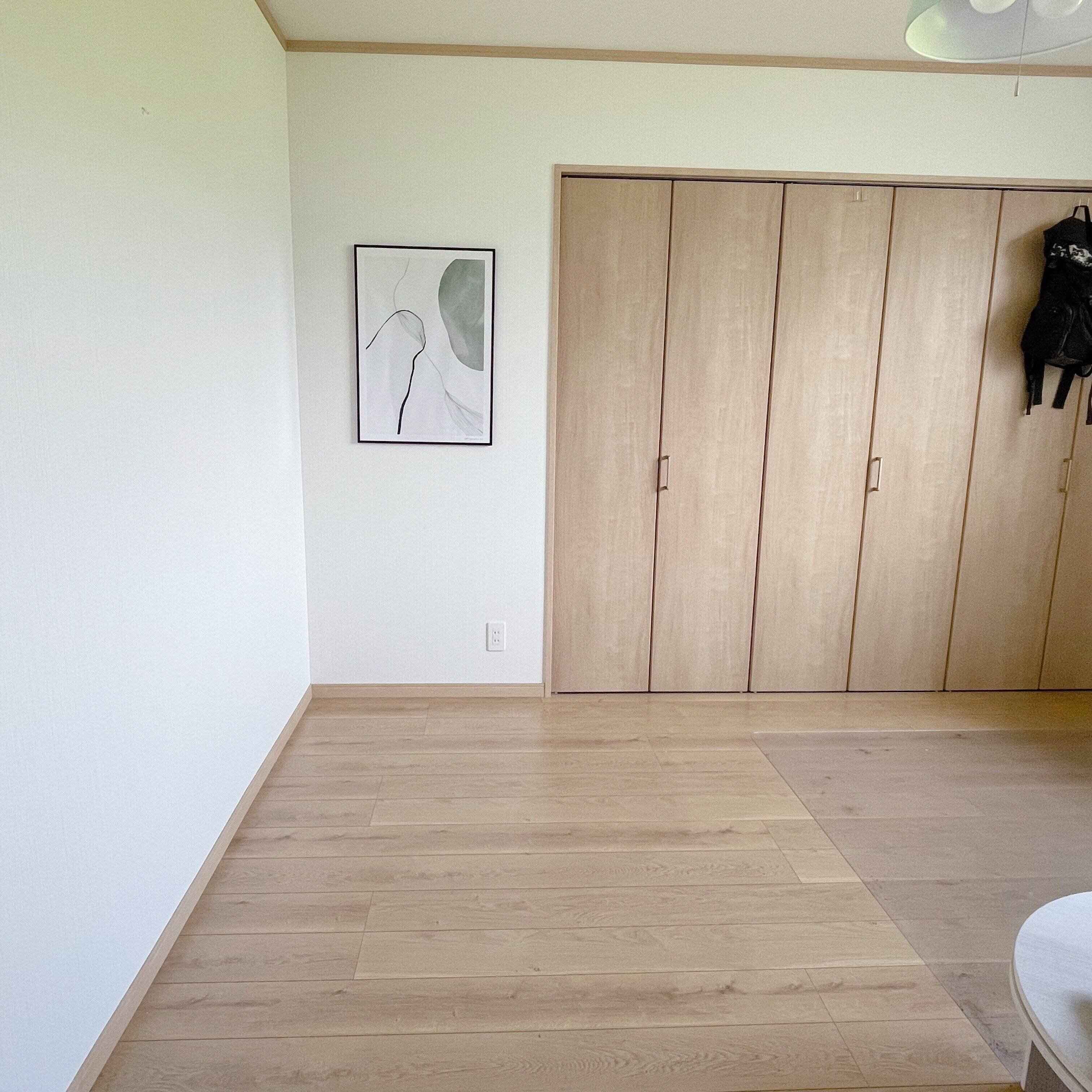 寝てもらう場所を綺麗にすること