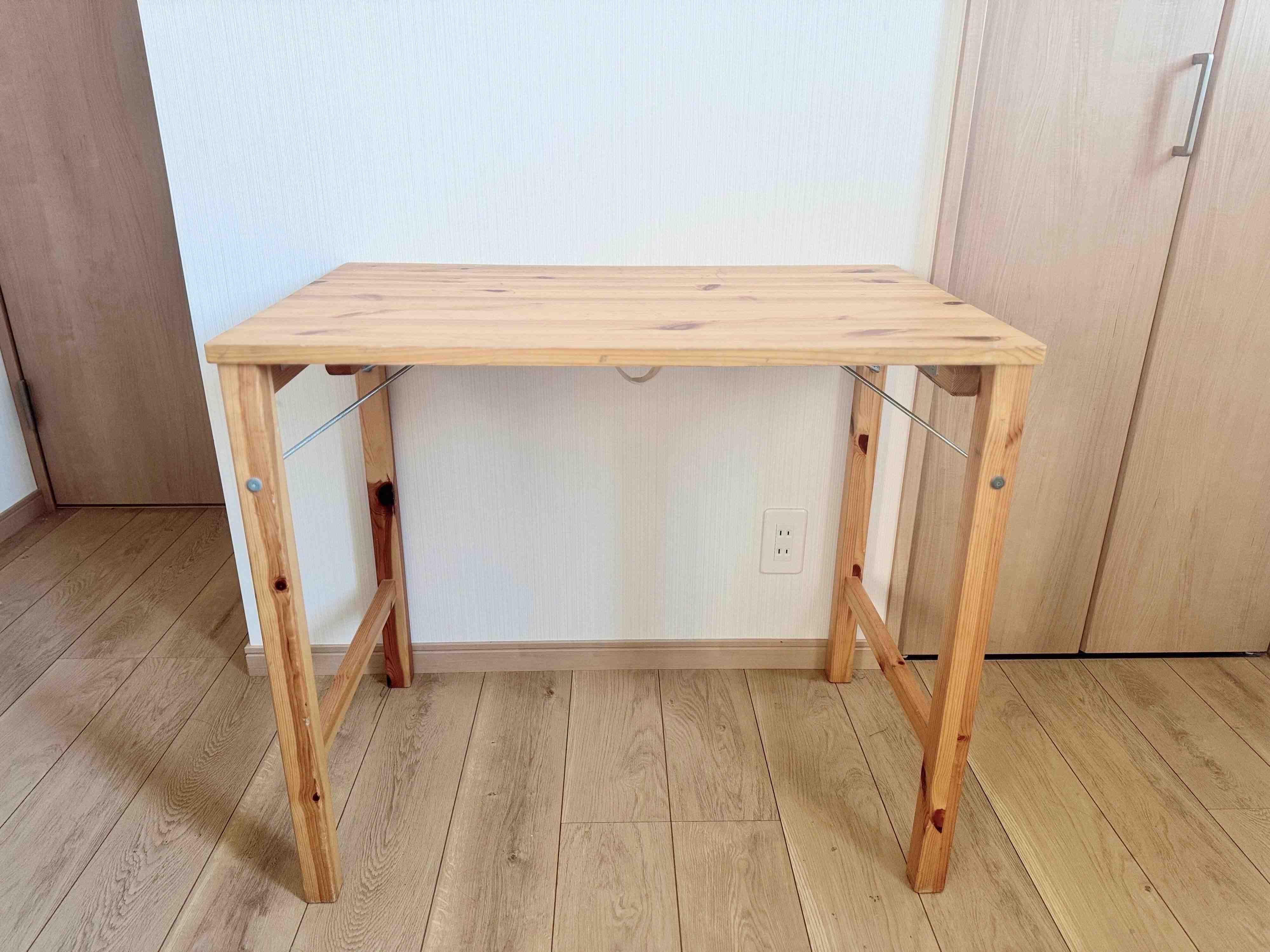 パイン材テーブル・折りたたみ式