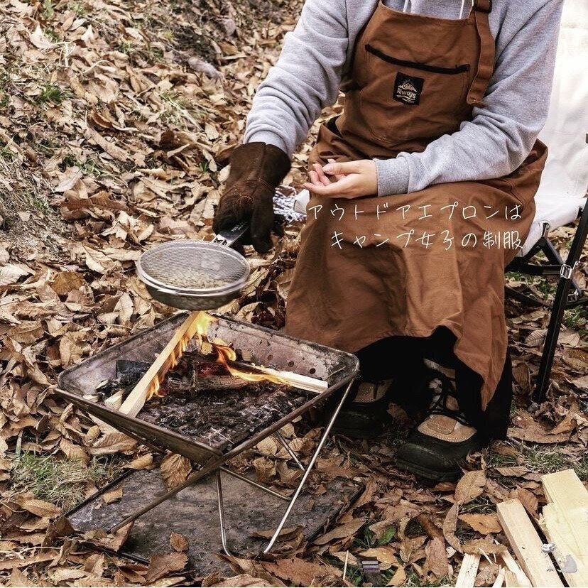 アウトドア胸付きエプロン