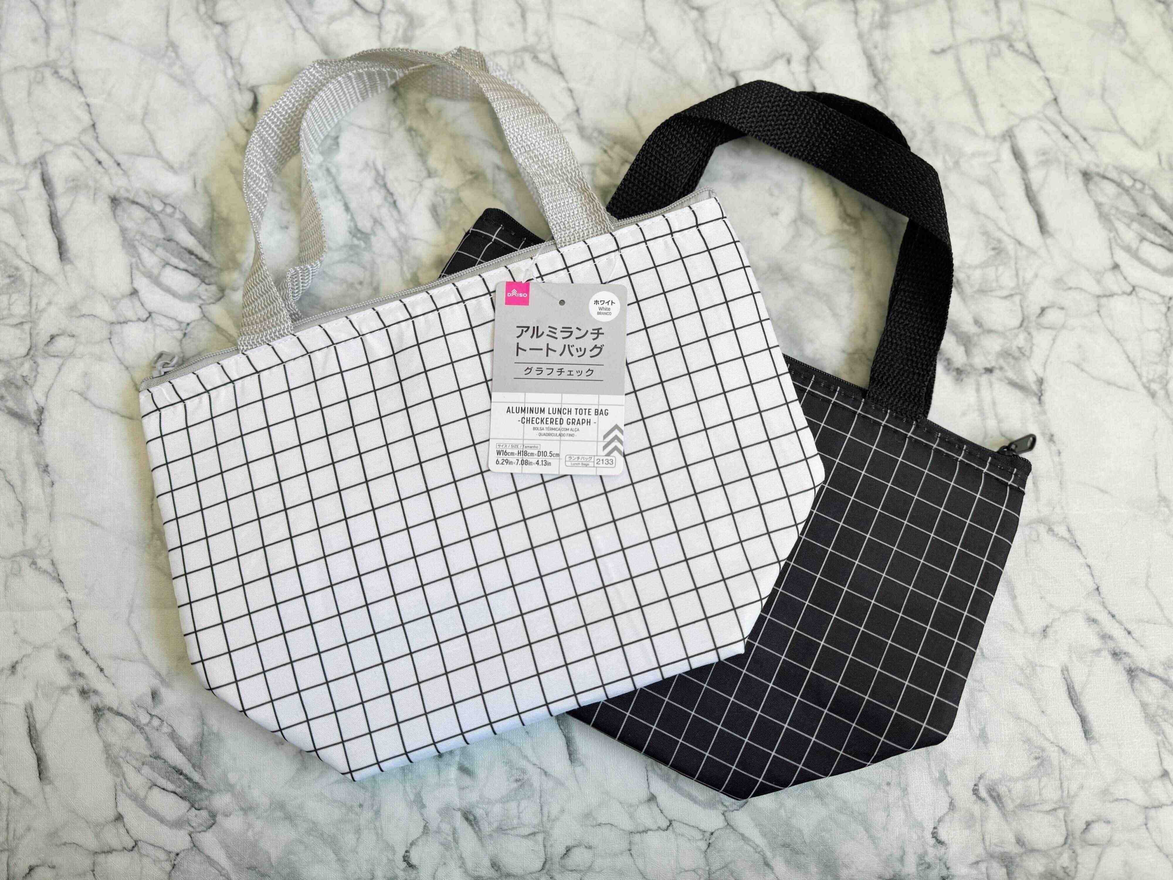 アルミランチトートバッグ(グラフチェック)