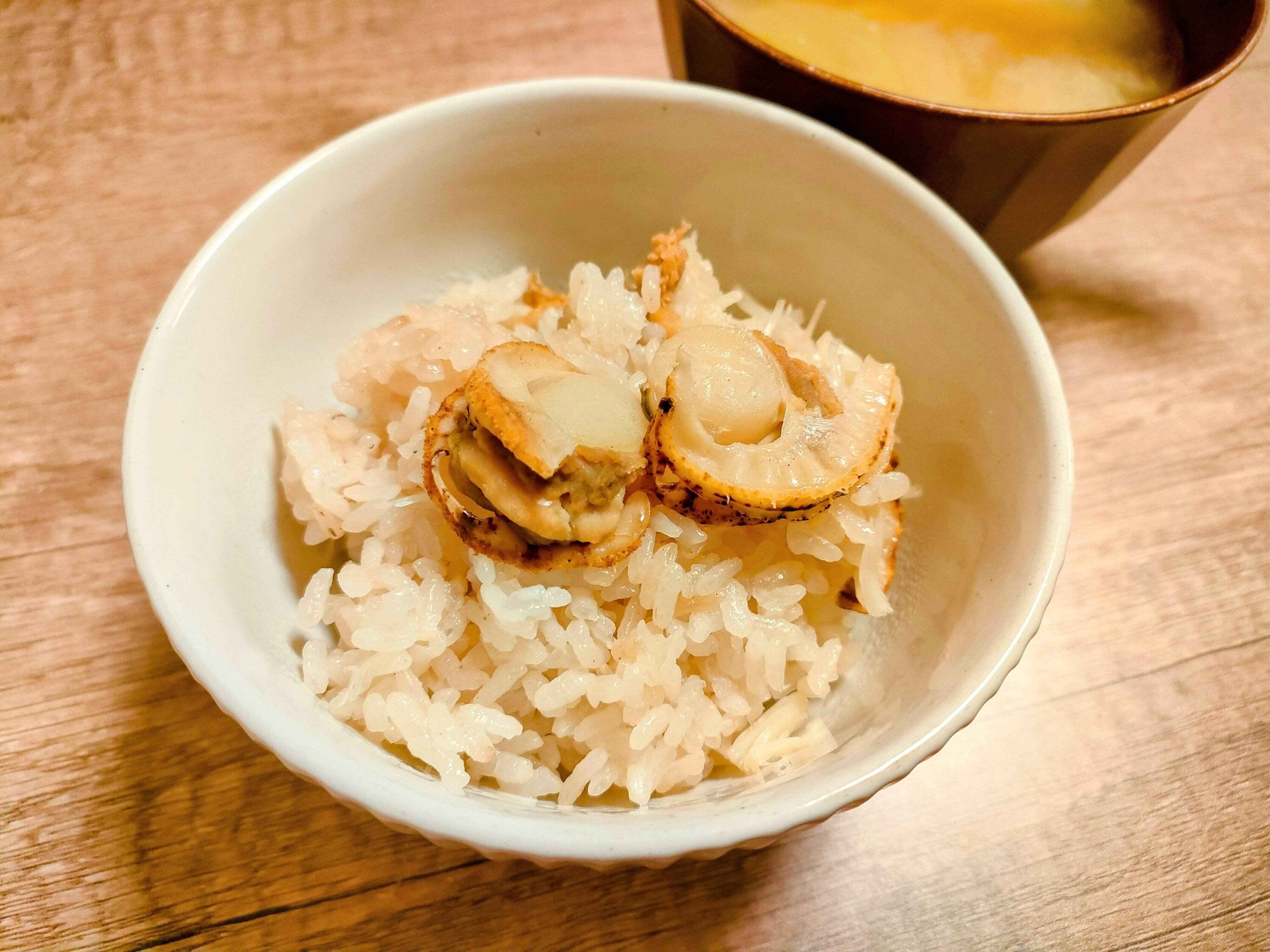ホタテの炊き込みご飯
