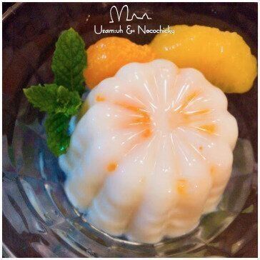 懐かしい美味しさ『ぷるるん♩みかん入り牛乳寒天』