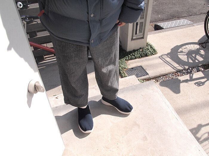 長靴履くのめんどくさい 無印良品の 防水シート使い のスリッポンスニーカーが最高 サンキュ
