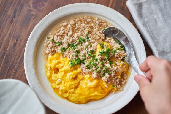 【糖質控えめレシピ】ふわふわあんかけ卵