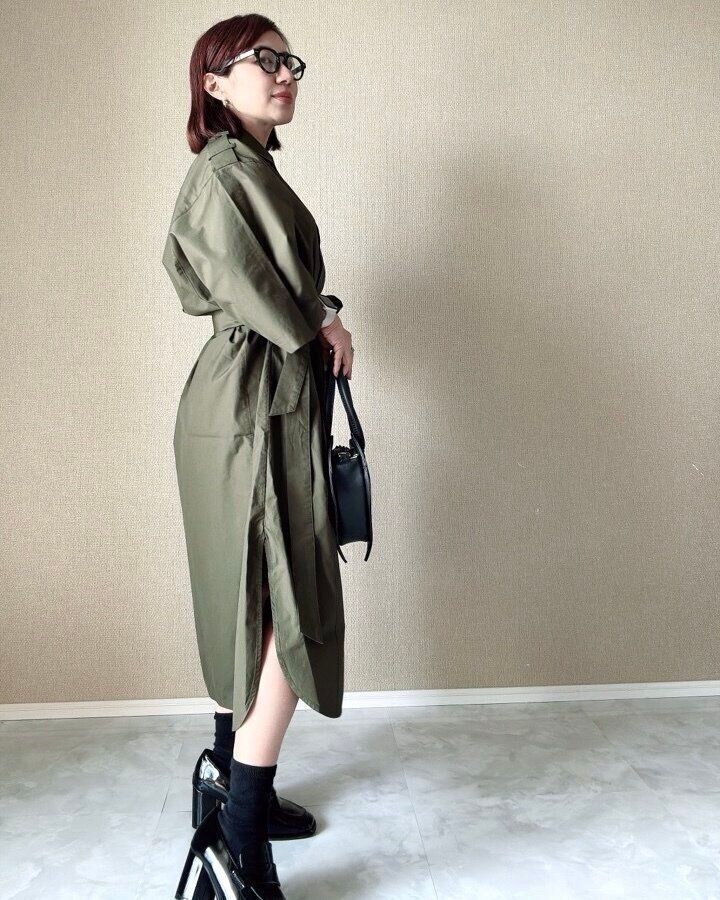 コットンオーバーサイズシャツワンピース ユニクロシー