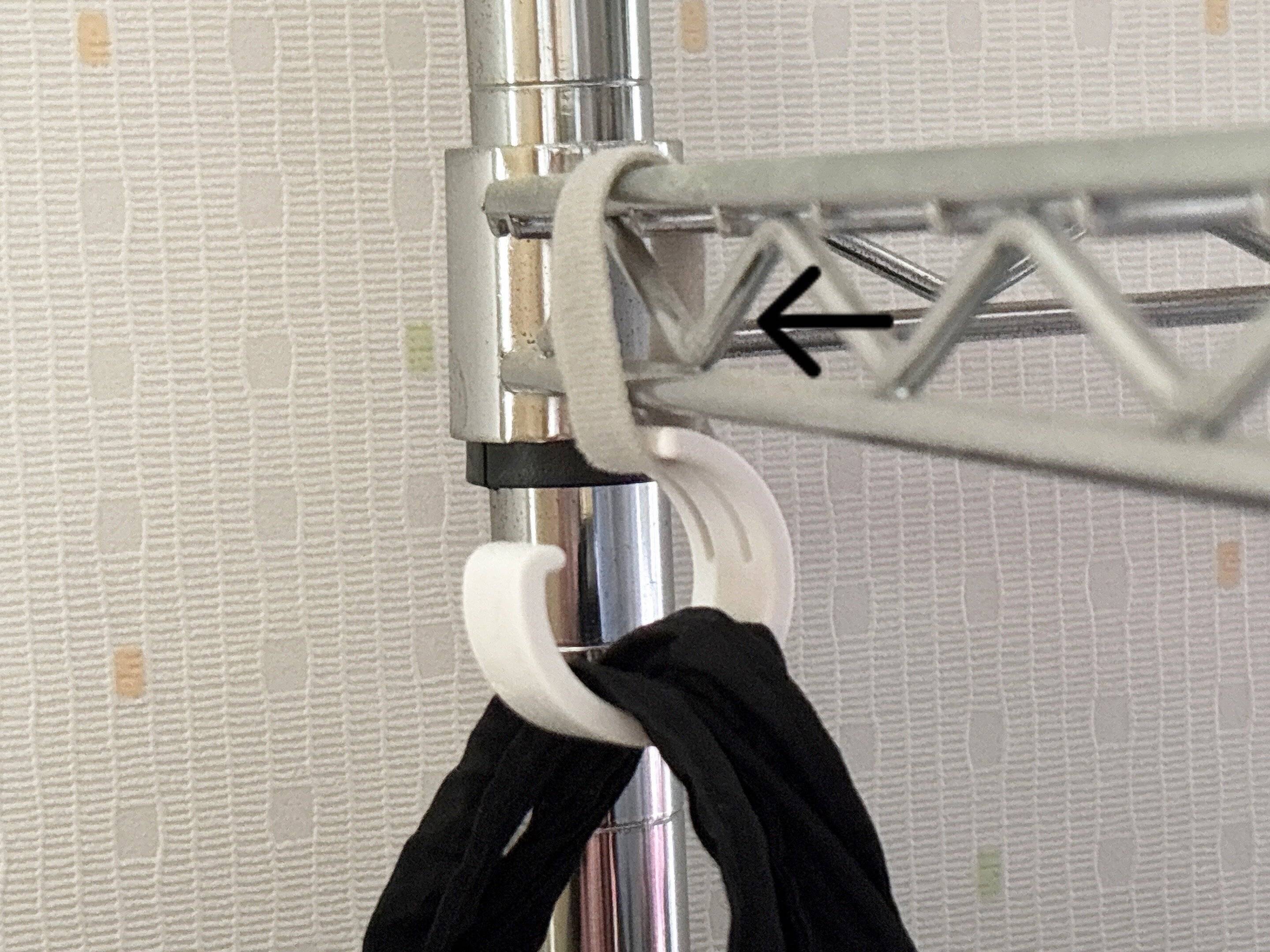 ダイソーベルトでしっかりとまるフックM