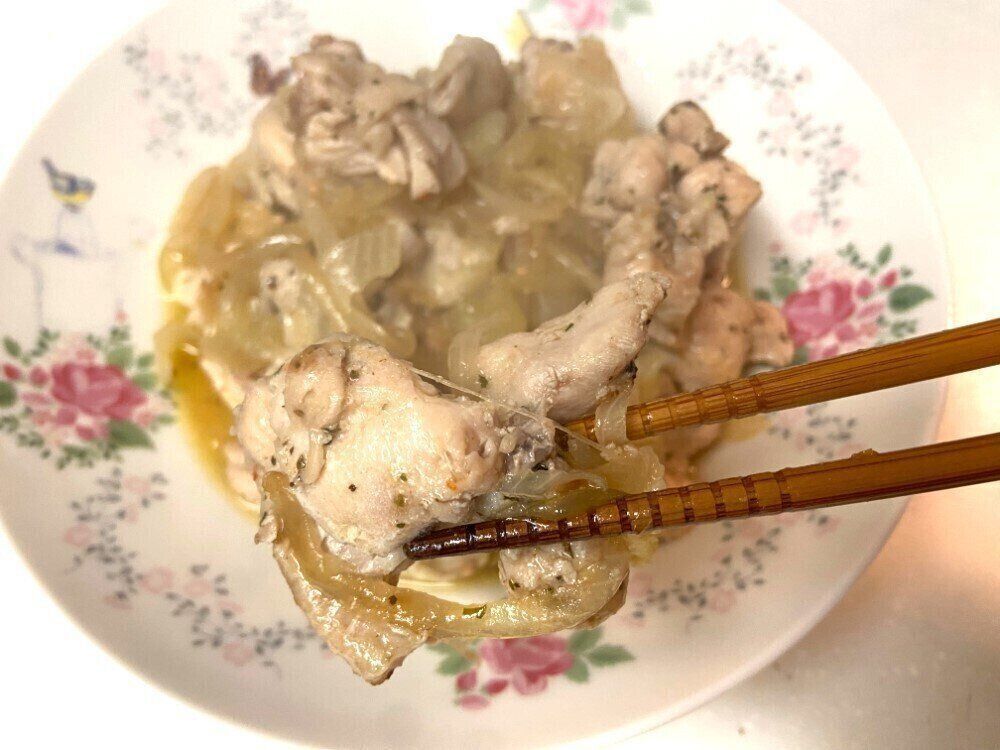 炒めた手羽とろ