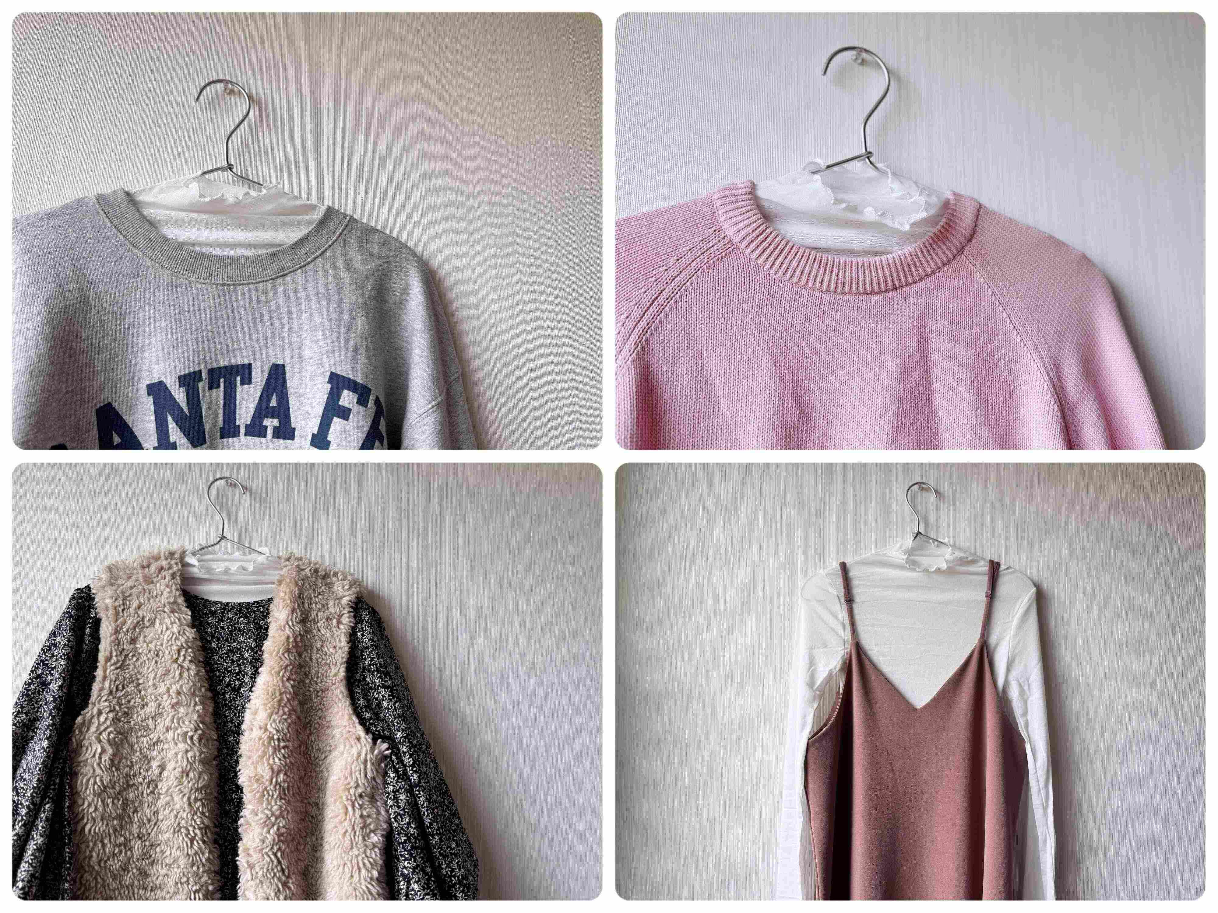 1．シースルー長袖