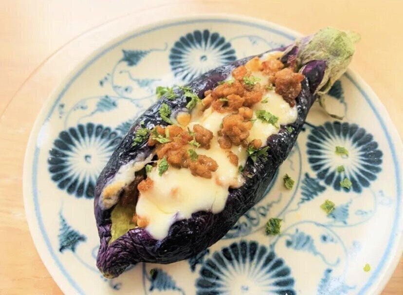 なすボートミートピザでお手軽おつまみレシピ