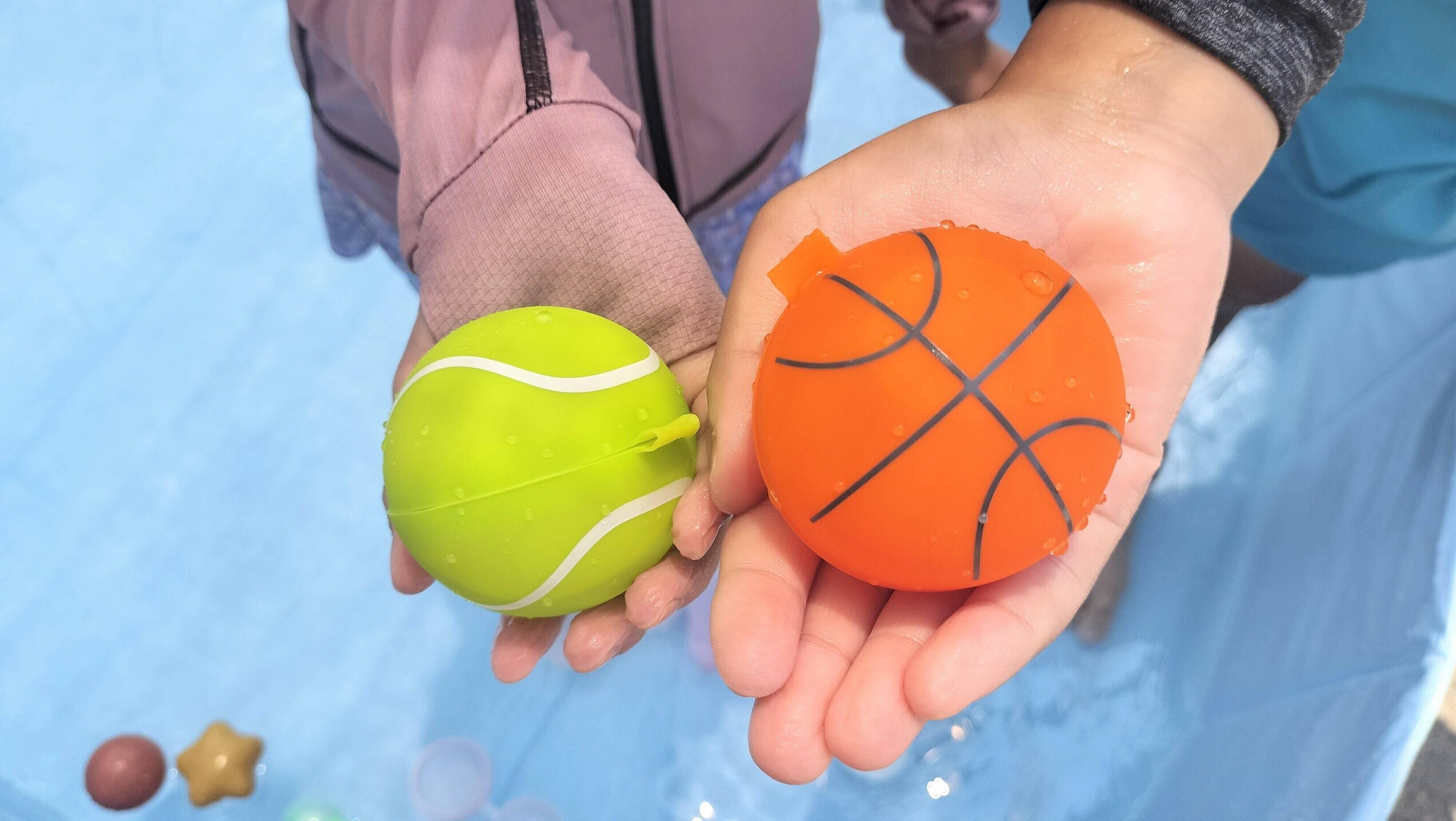 水を入れたあとの水風船