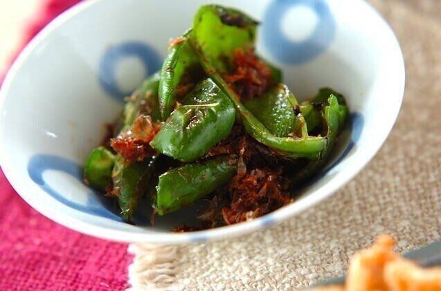 焼きピーマンのおかか和え