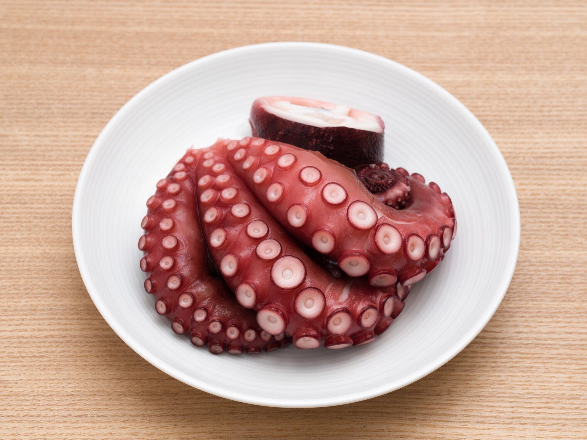 刺身用タコの蒸し